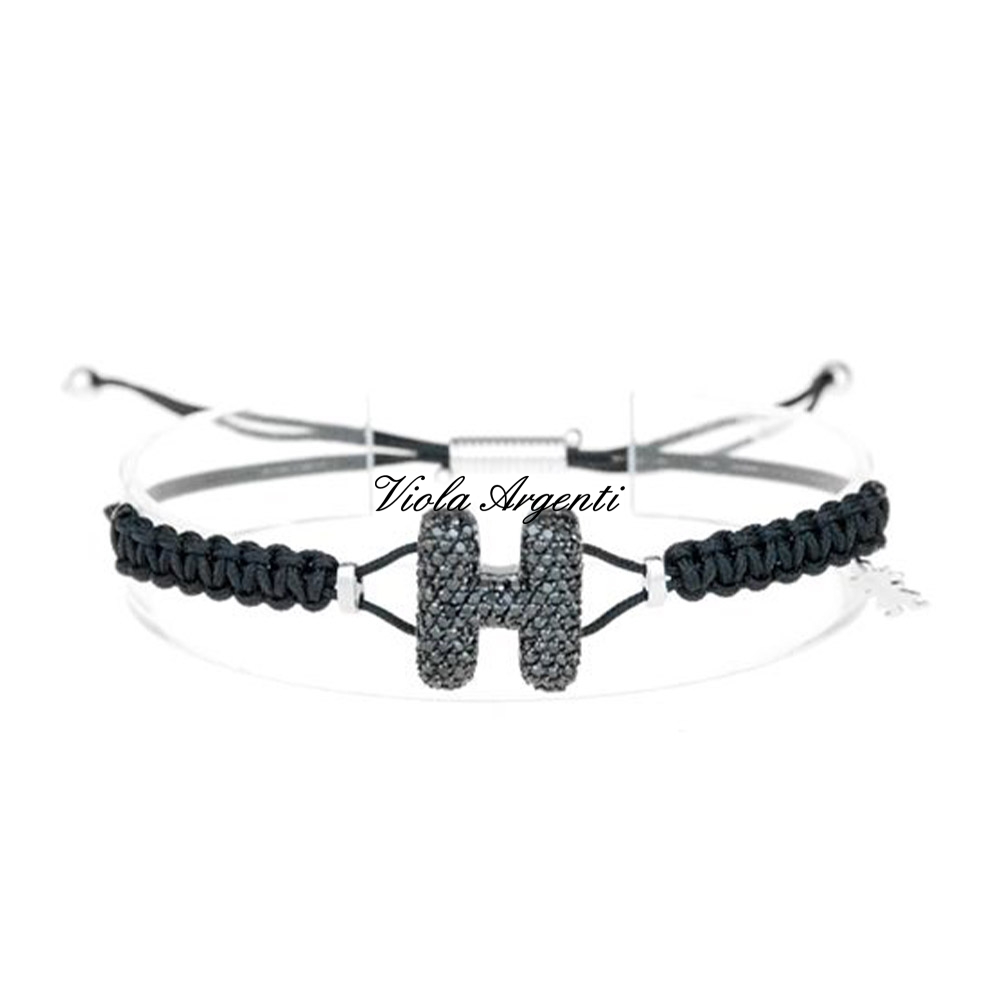 Bracciale con iniziale H di ibamboli. Argento online