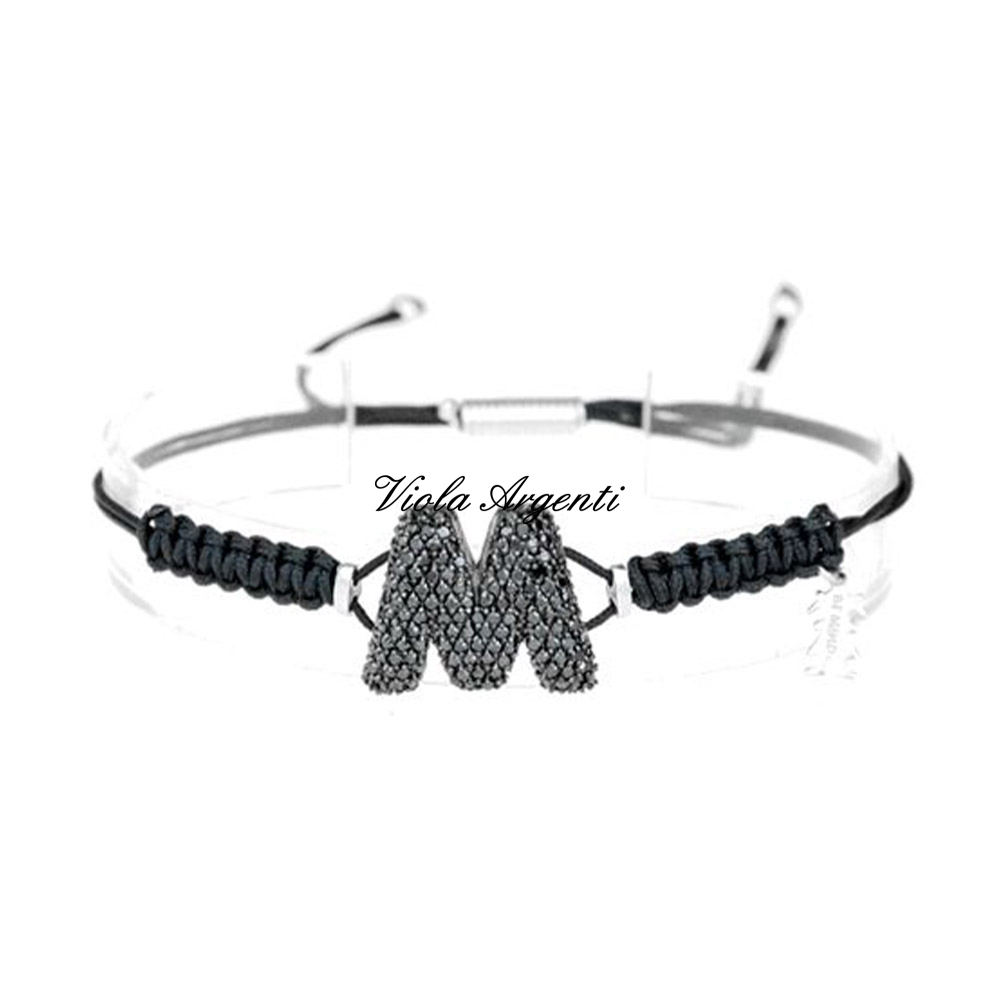 Bracciale con iniziale M di ibamboli. Argento online