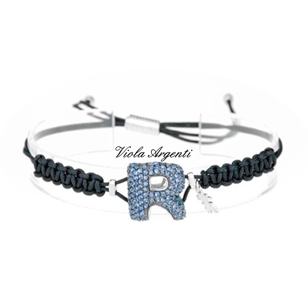 Bracciale con iniziale R di ibamboli. Argento online
