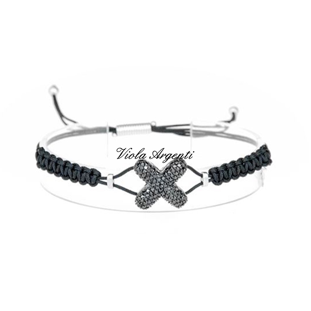 Bracciale con iniziale X di ibamboli. Argento online
