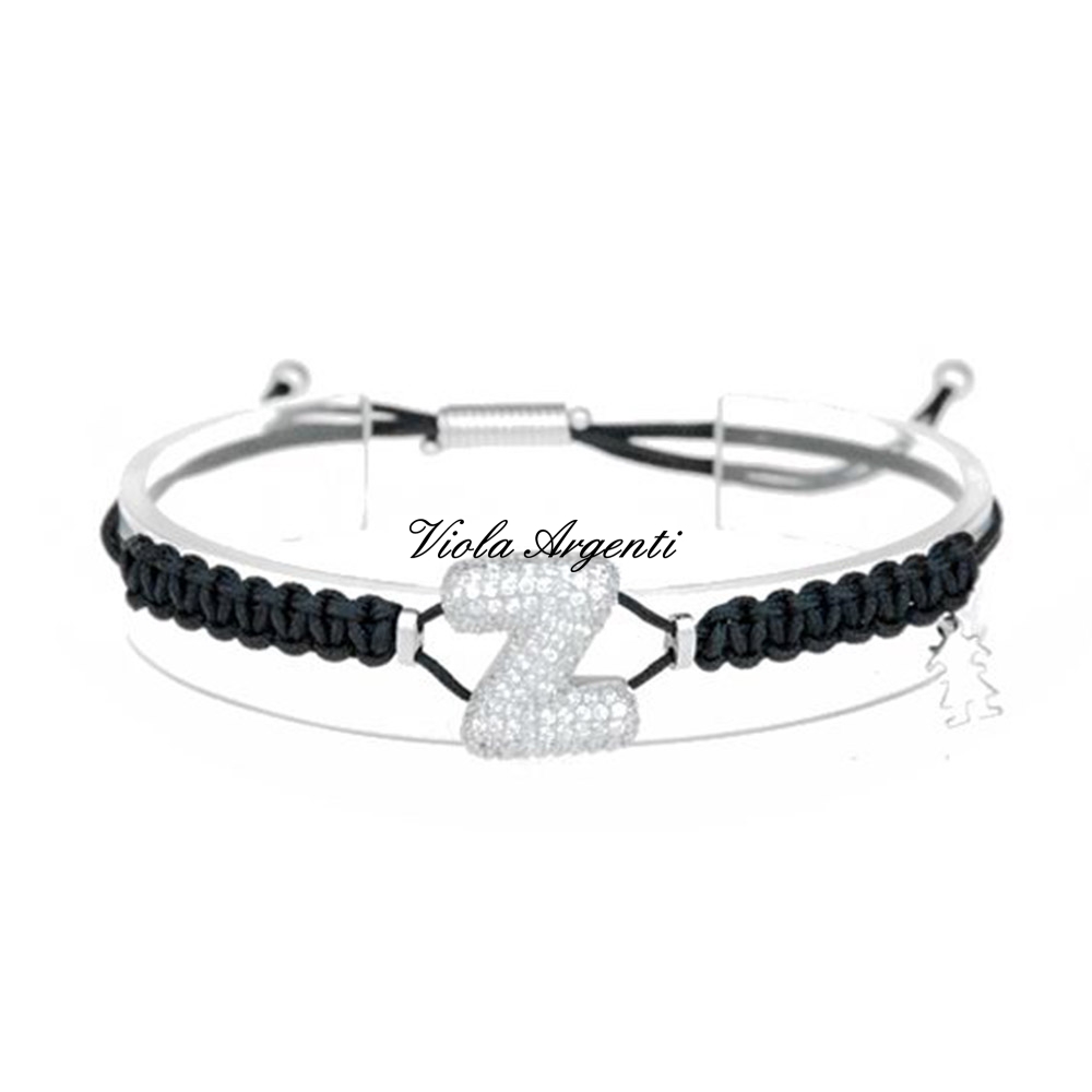 Bracciale con iniziale Z di ibamboli. Argento online