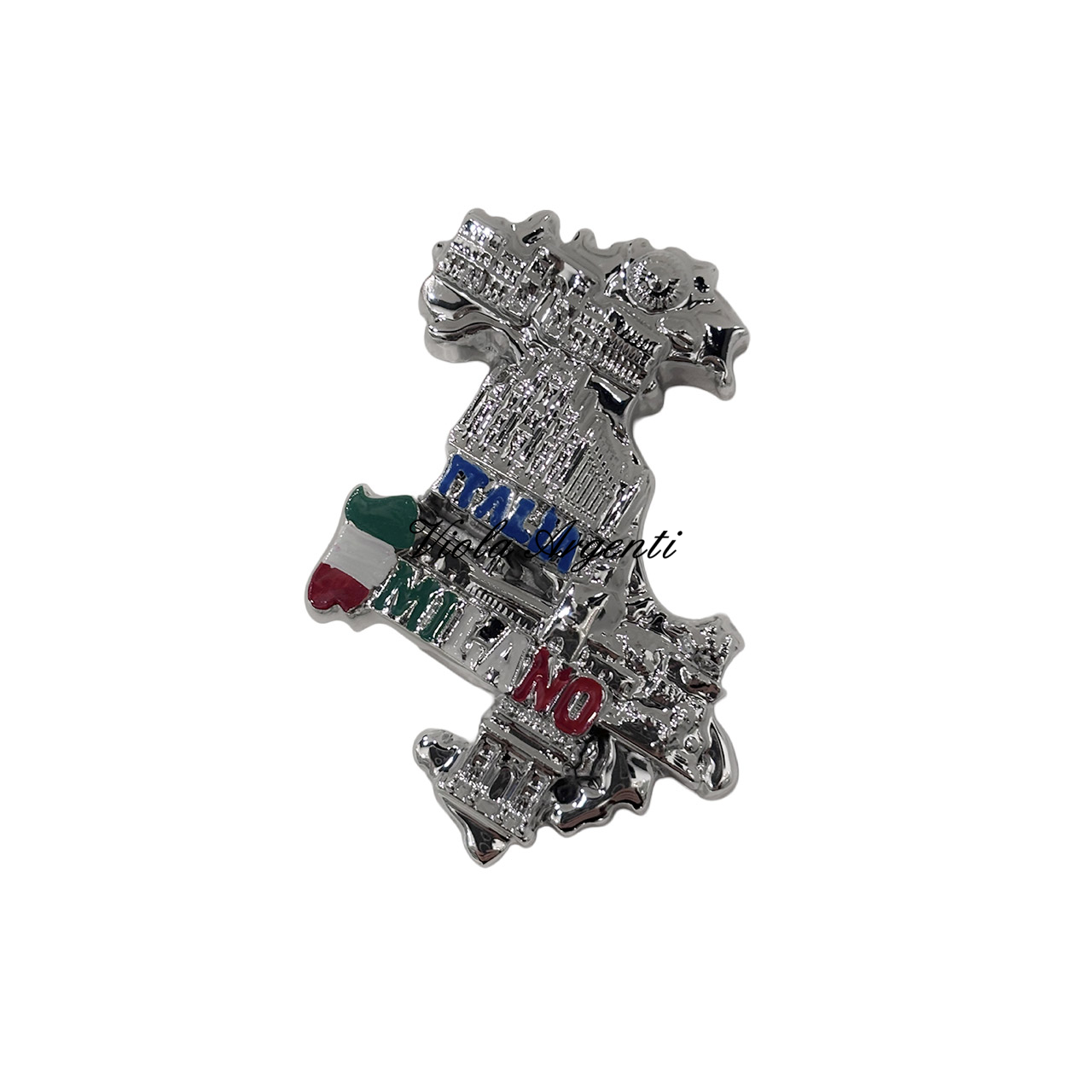 Calamita Italia Duomo colorata di . Argento online