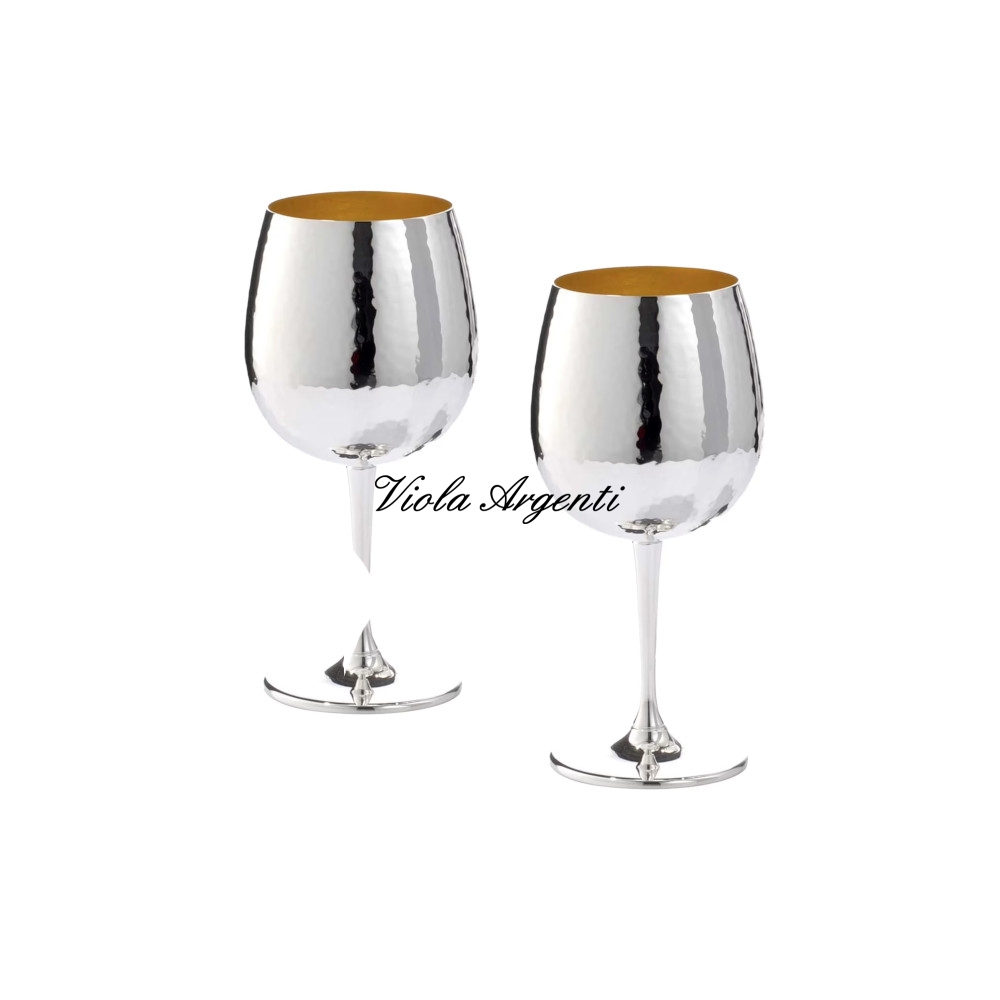 Coppia calici ballon argento di . Argento online