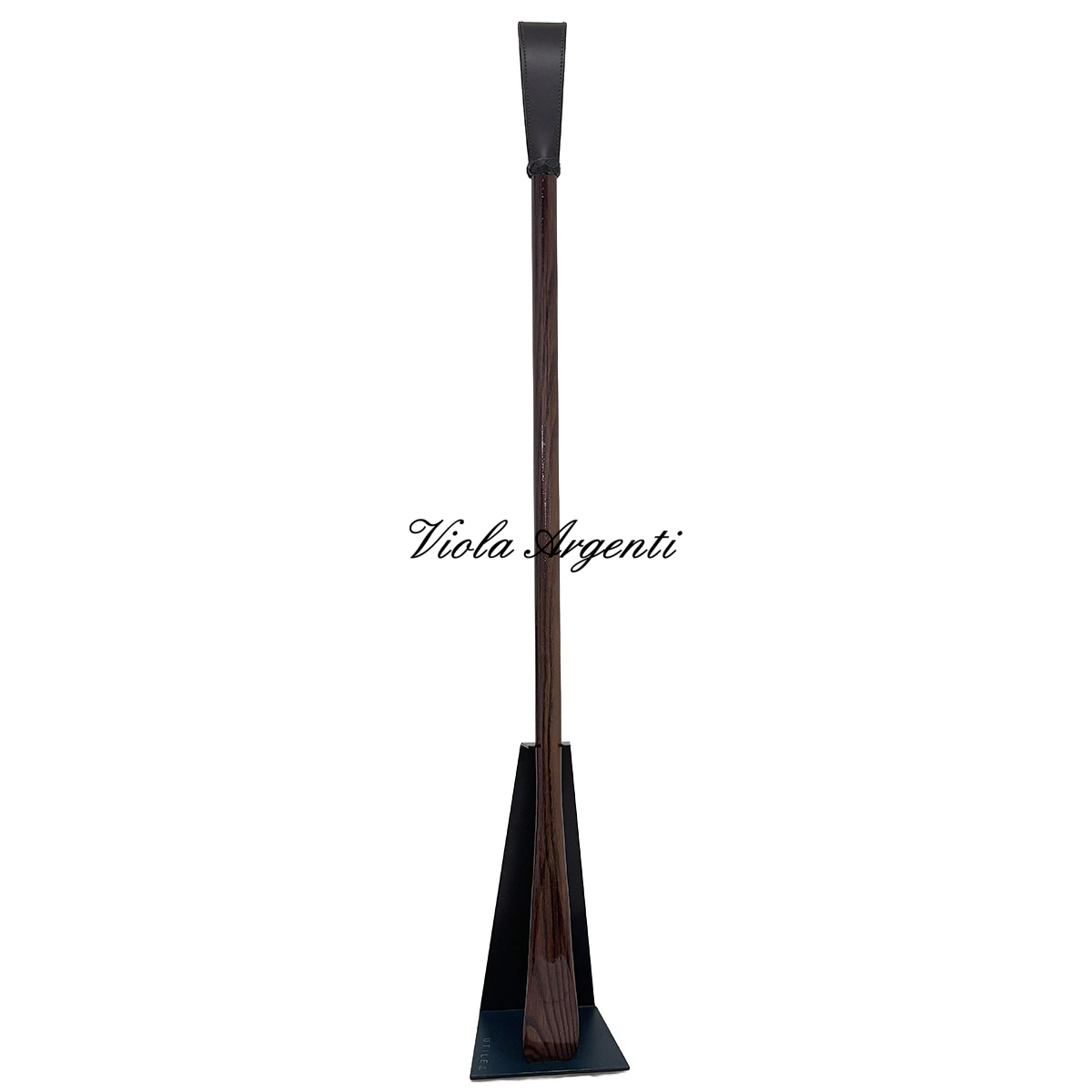 Calzascarpe lungo in legno e vera pelle di . Argento online