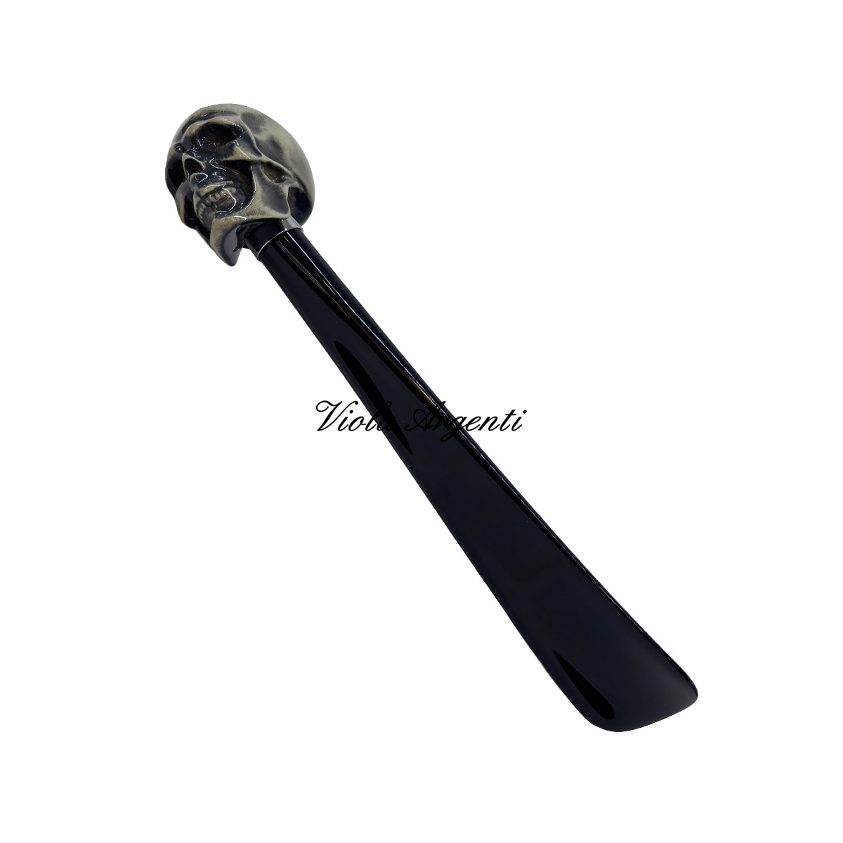 Calzascarpe dipinto a mano – Design Teschio di . Argento online