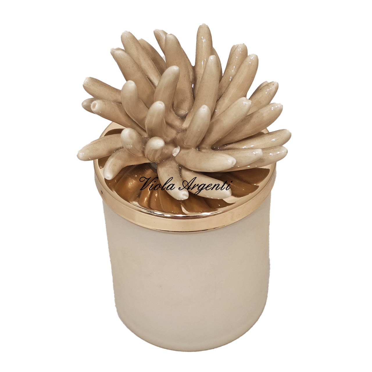 Candela corallo beige di . Argento online