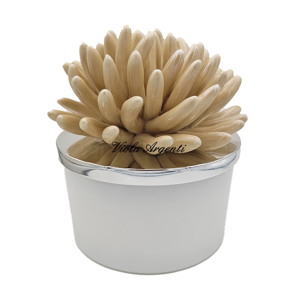 Candela corallo beige grande di . Argento online