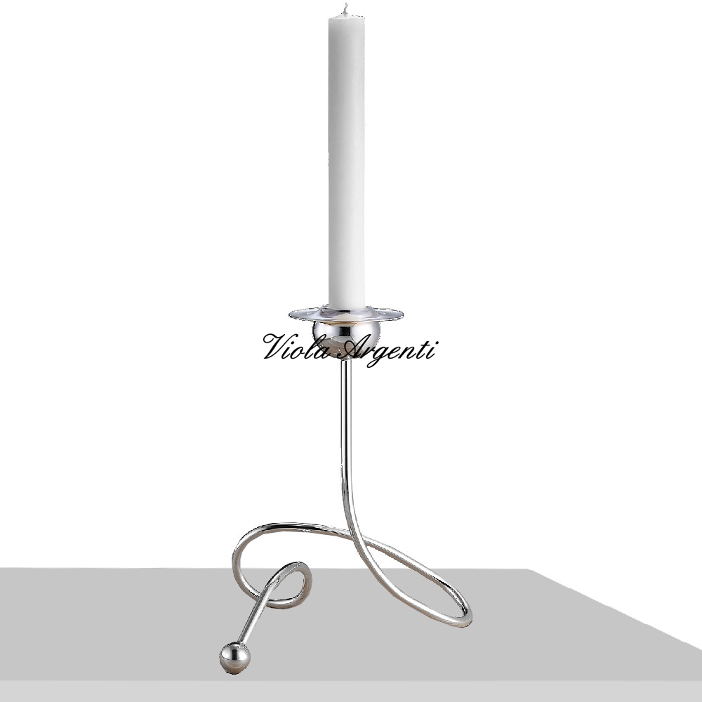 Candeliere onda sagomata di . Argento online
