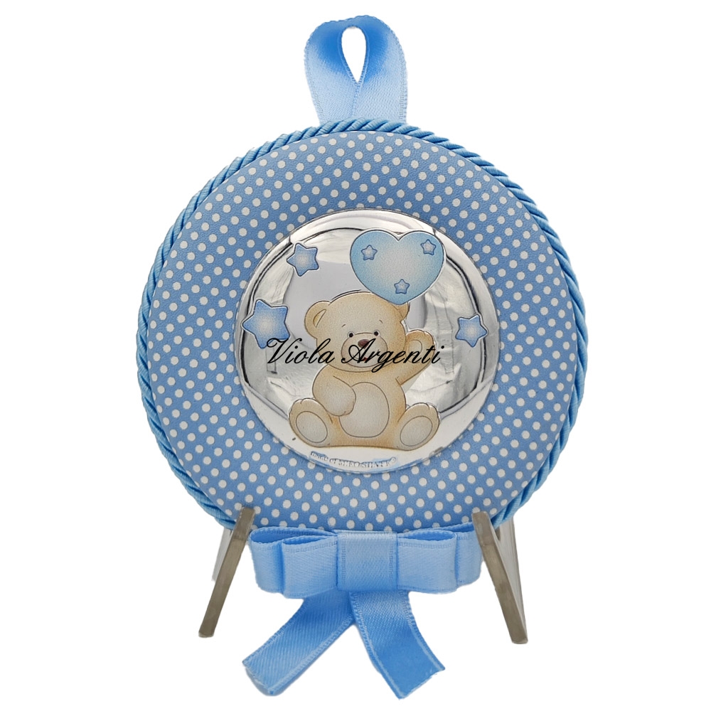 Capoculla orsetto azzurro con carillon di . Argento online