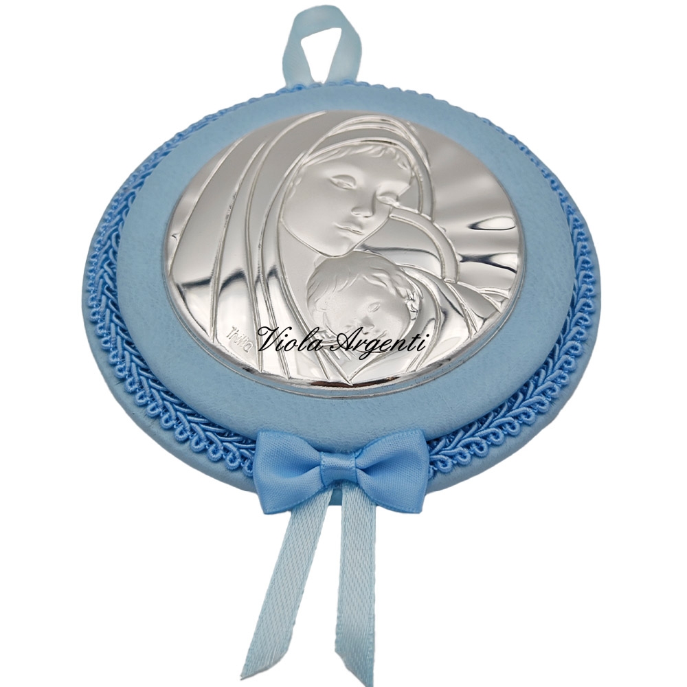Capoculla azzurro Madonna di . Argento online