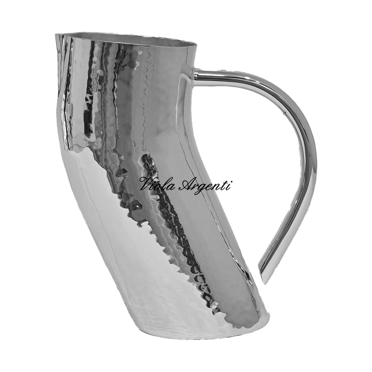 Caraffa storta acqua e vino di . Argento online