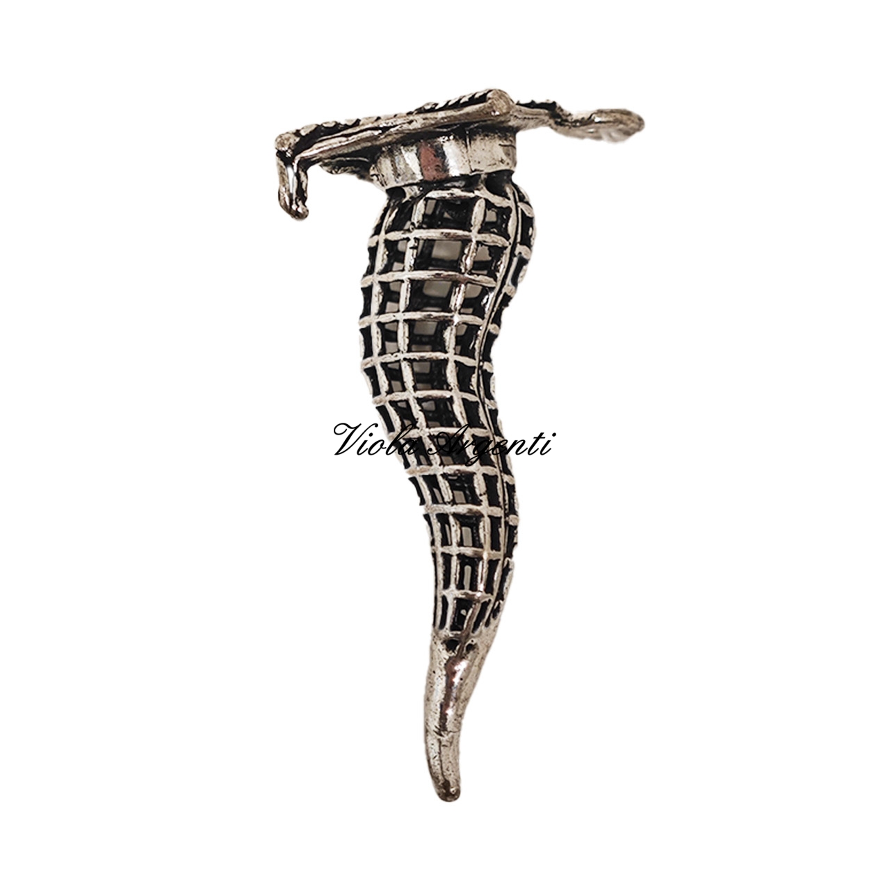 Ciondolo cappello laurea con corno di . Argento online