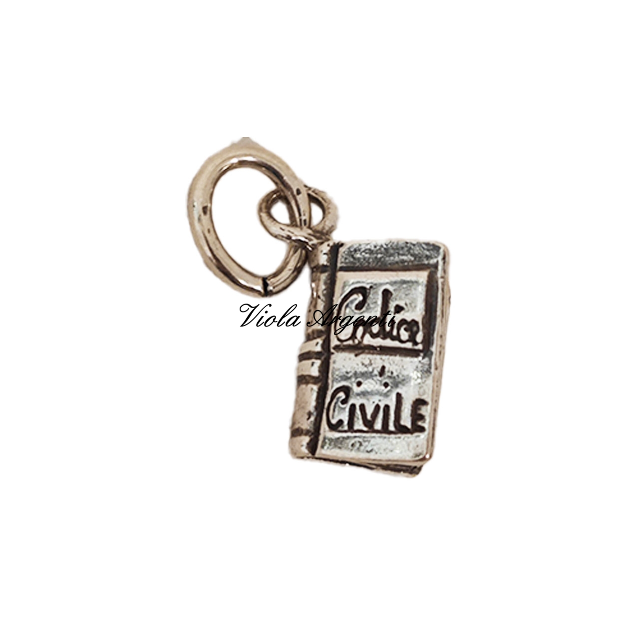 Ciondolo codice civile di . Argento online
