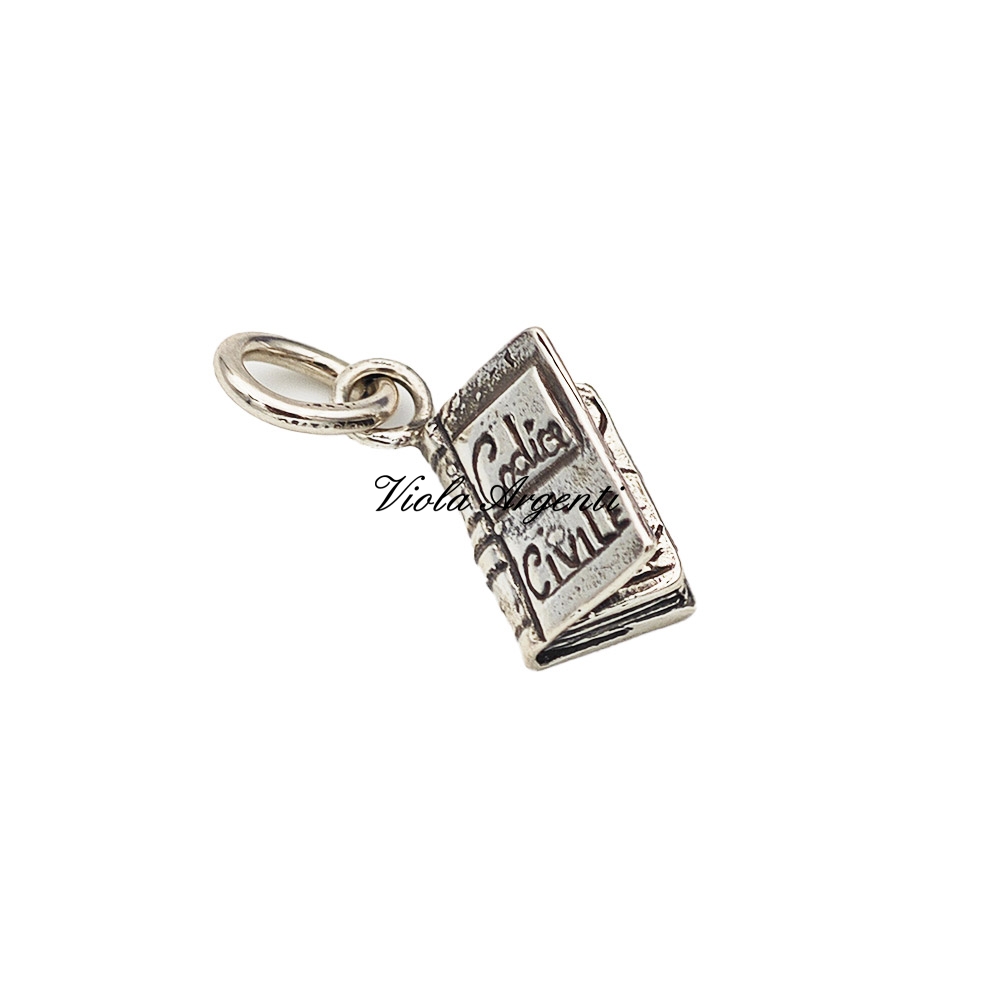 Ciondolo codice civile di . Argento online