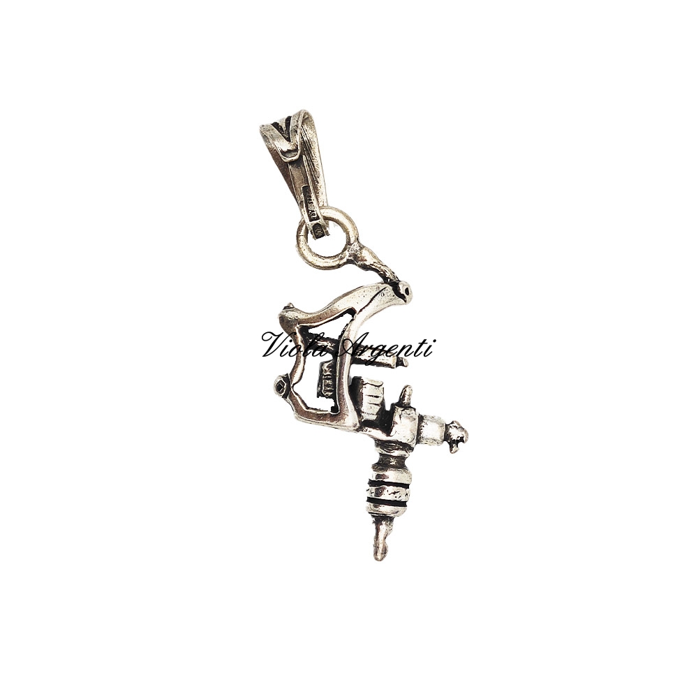 Ciondolo macchinetta tatuaggi di . Argento online