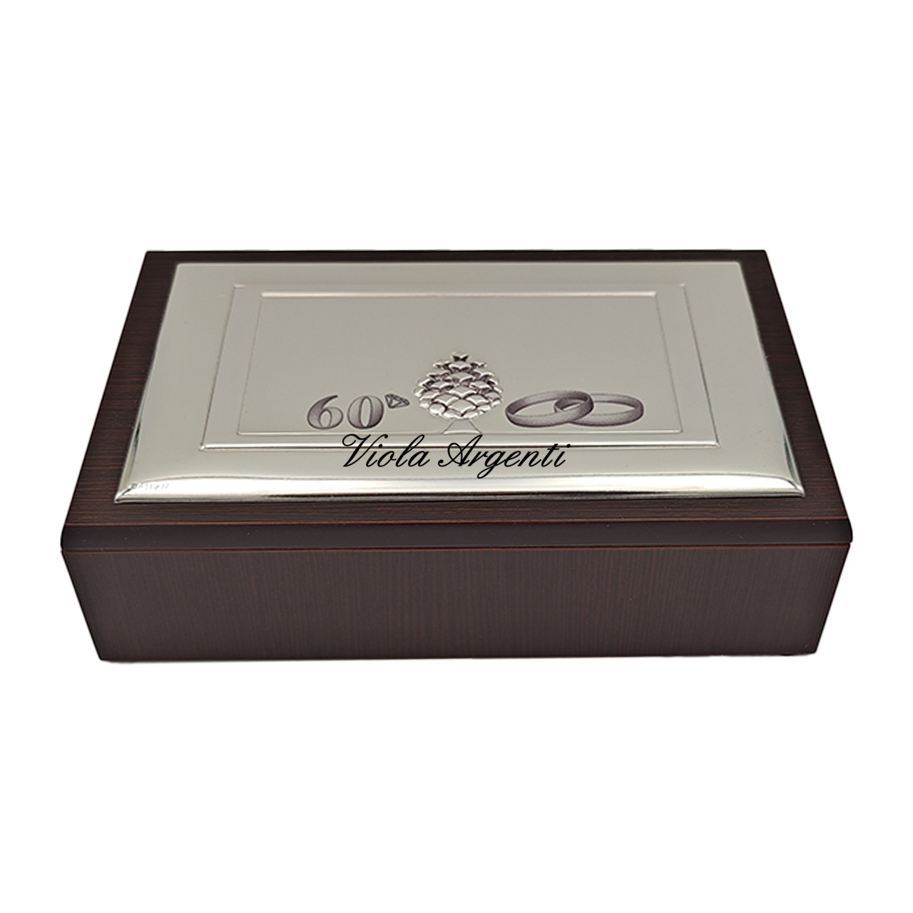 Cofanetto 60° anniversario con pigna di . Argento online