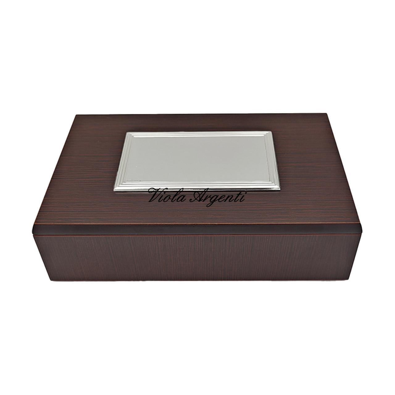 Cofanetto piastra argento personalizzabile di . Argento online