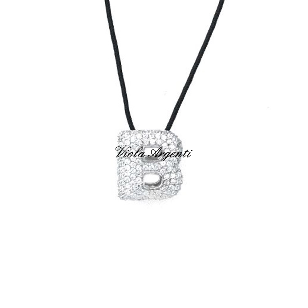 Collana con iniziale B di ibamboli. Argento online