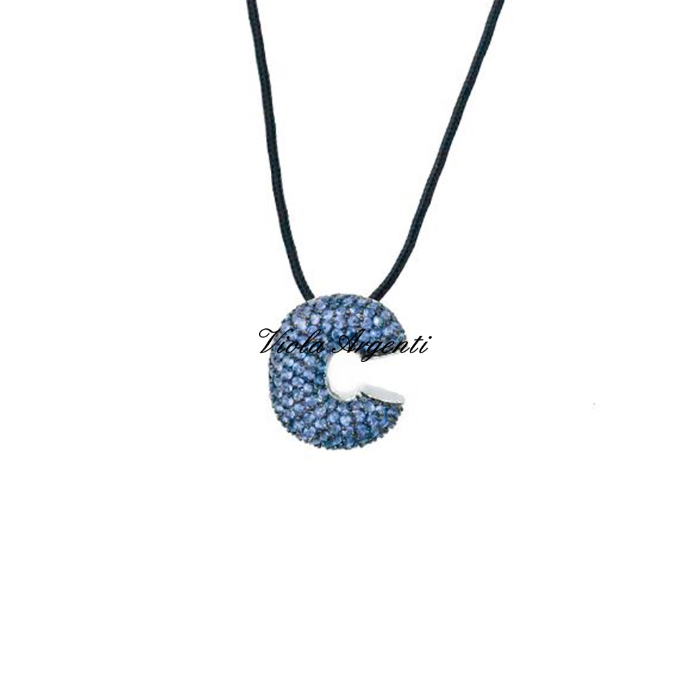 Collana con iniziale C di ibamboli. Argento online