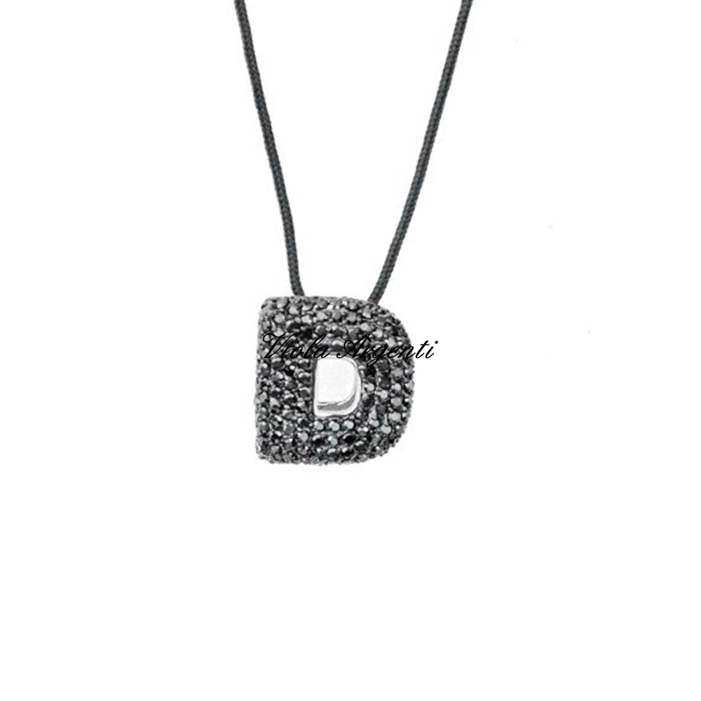 Collana con iniziale D di ibamboli. Argento online