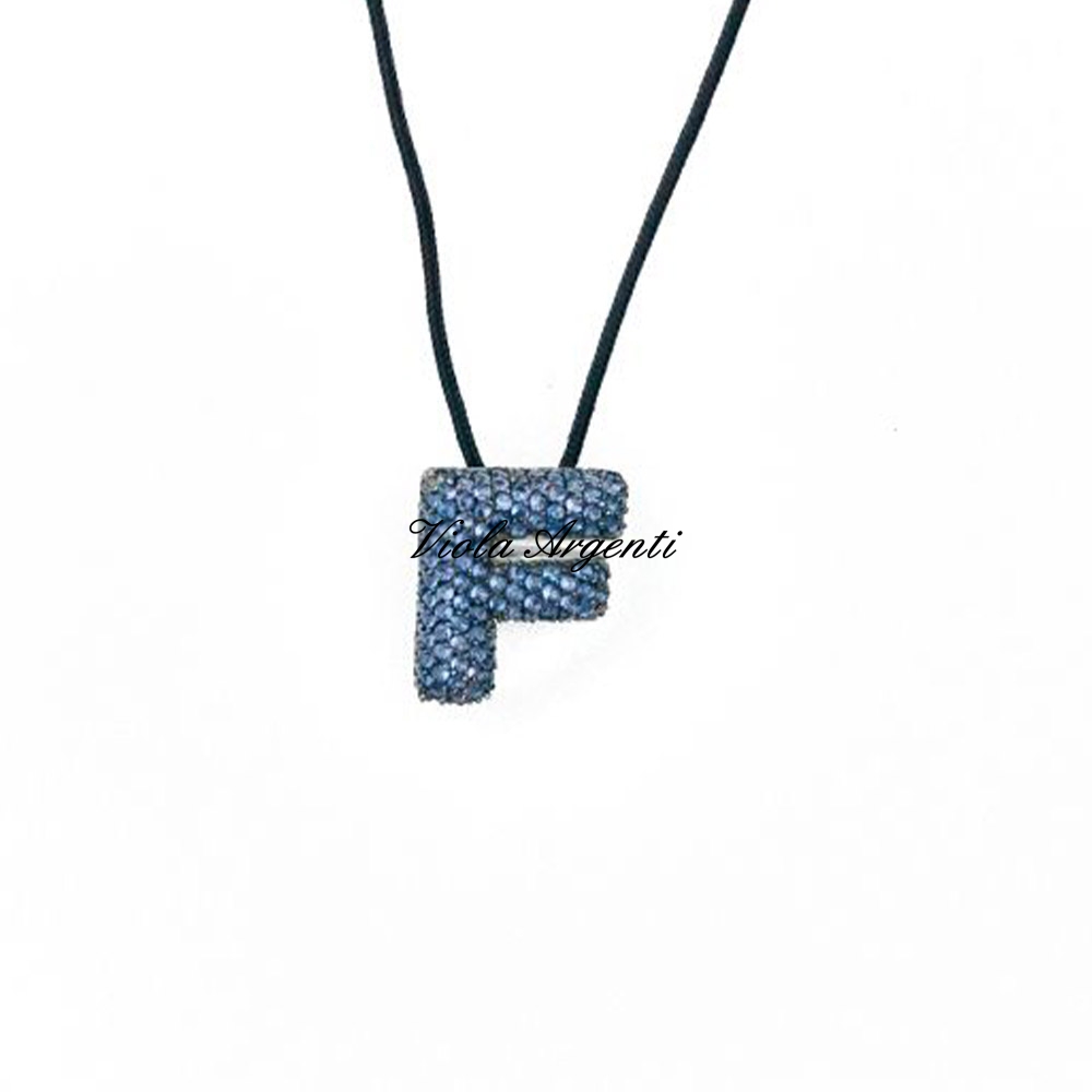 Collana con iniziale F di ibamboli. Argento online
