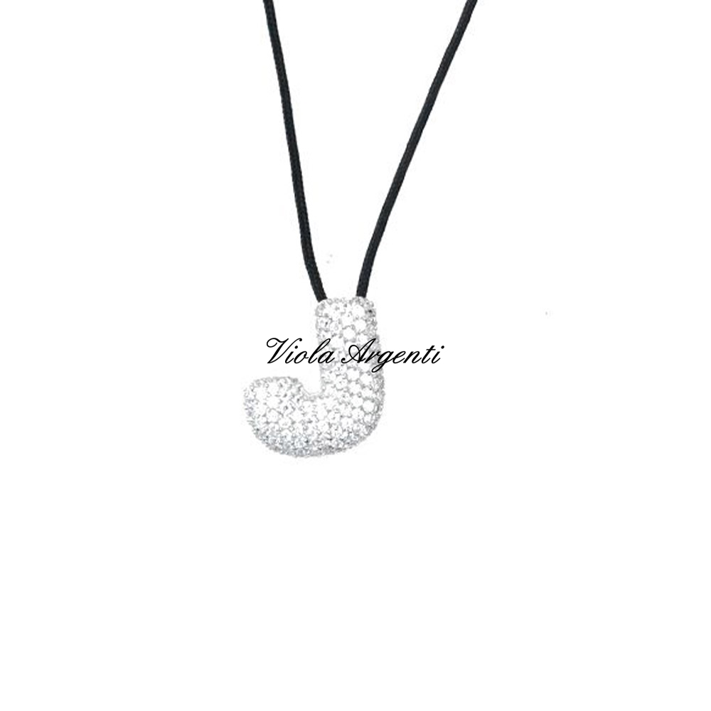 Collana con iniziale J di ibamboli. Argento online