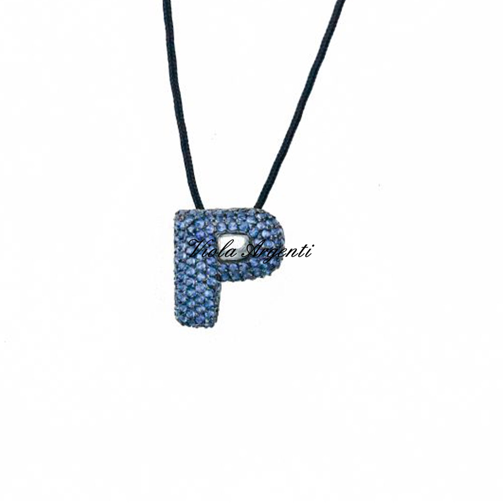 Collana con iniziale P di ibamboli. Argento online