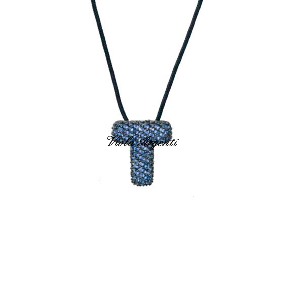 Collana con iniziale T di ibamboli. Argento online