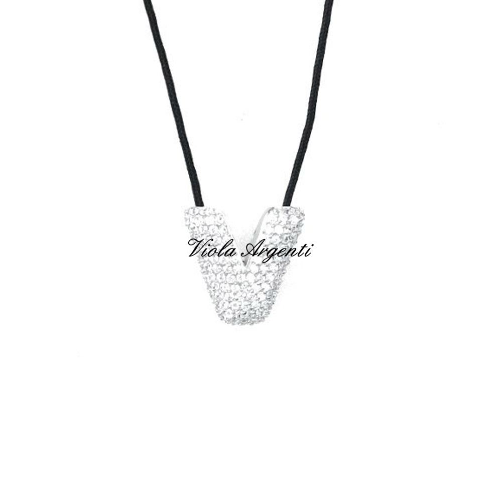 Collana con iniziale V di ibamboli. Argento online