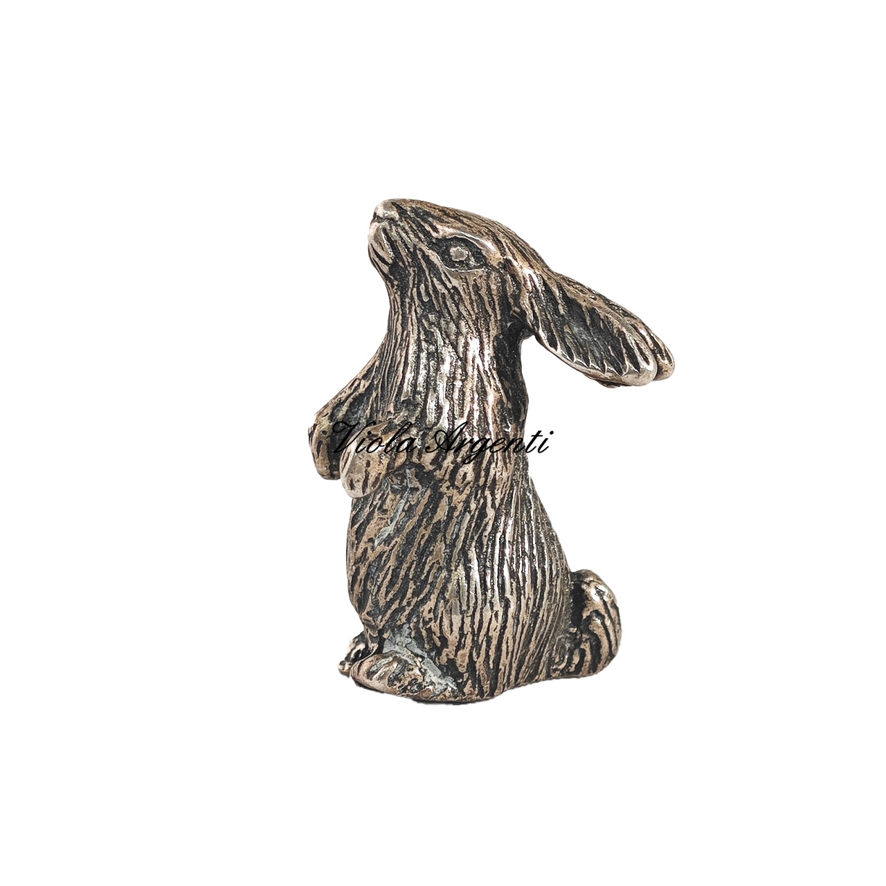 Coniglietto in piedi di . Argento online
