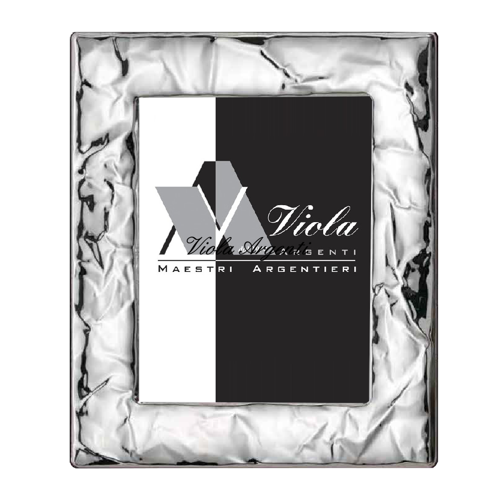 Cornice fascia larga stropicciata di . Argento online