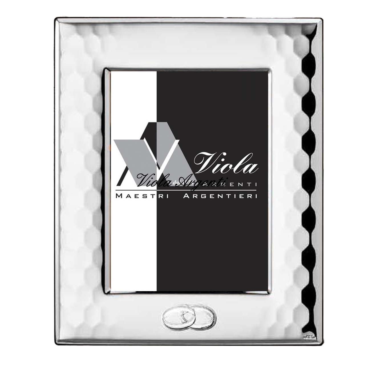 Cornice a nido d'ape con fedi di . Argento online