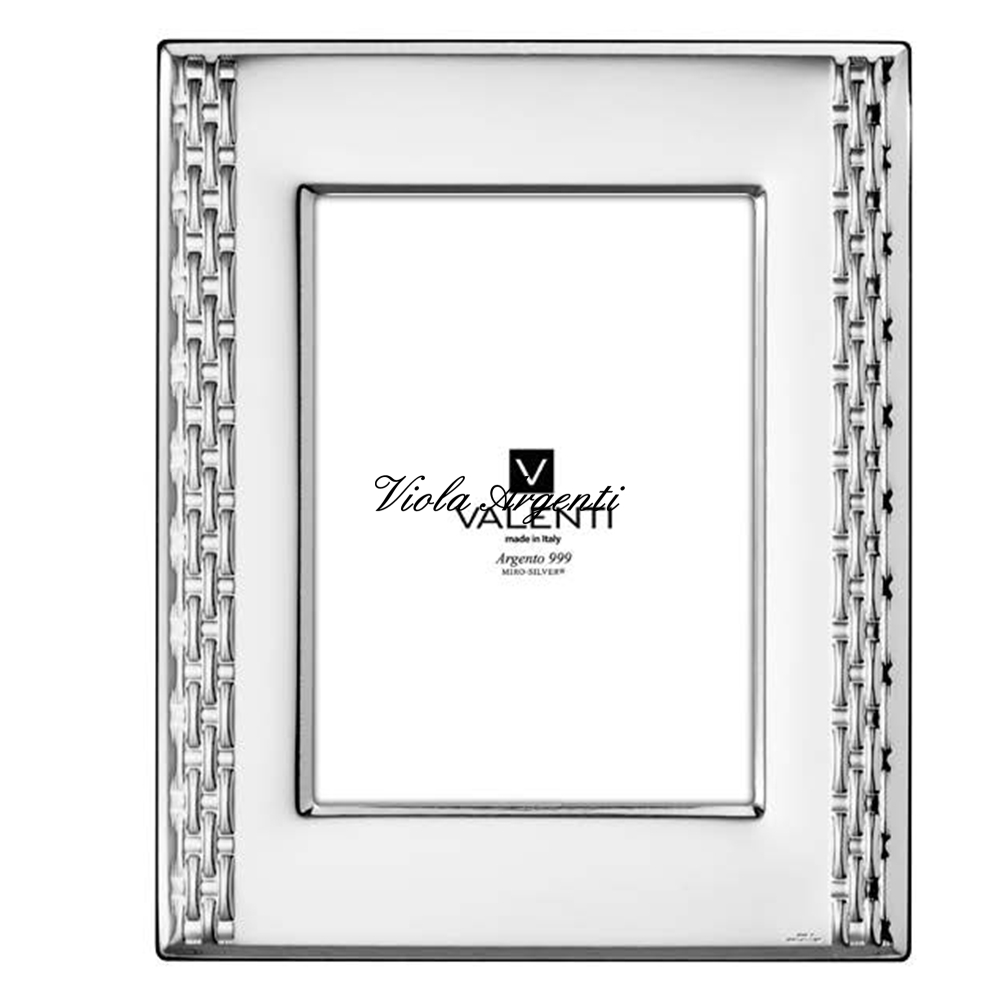 Cornice Valenti con bande laterali di Valenti. Argento online
