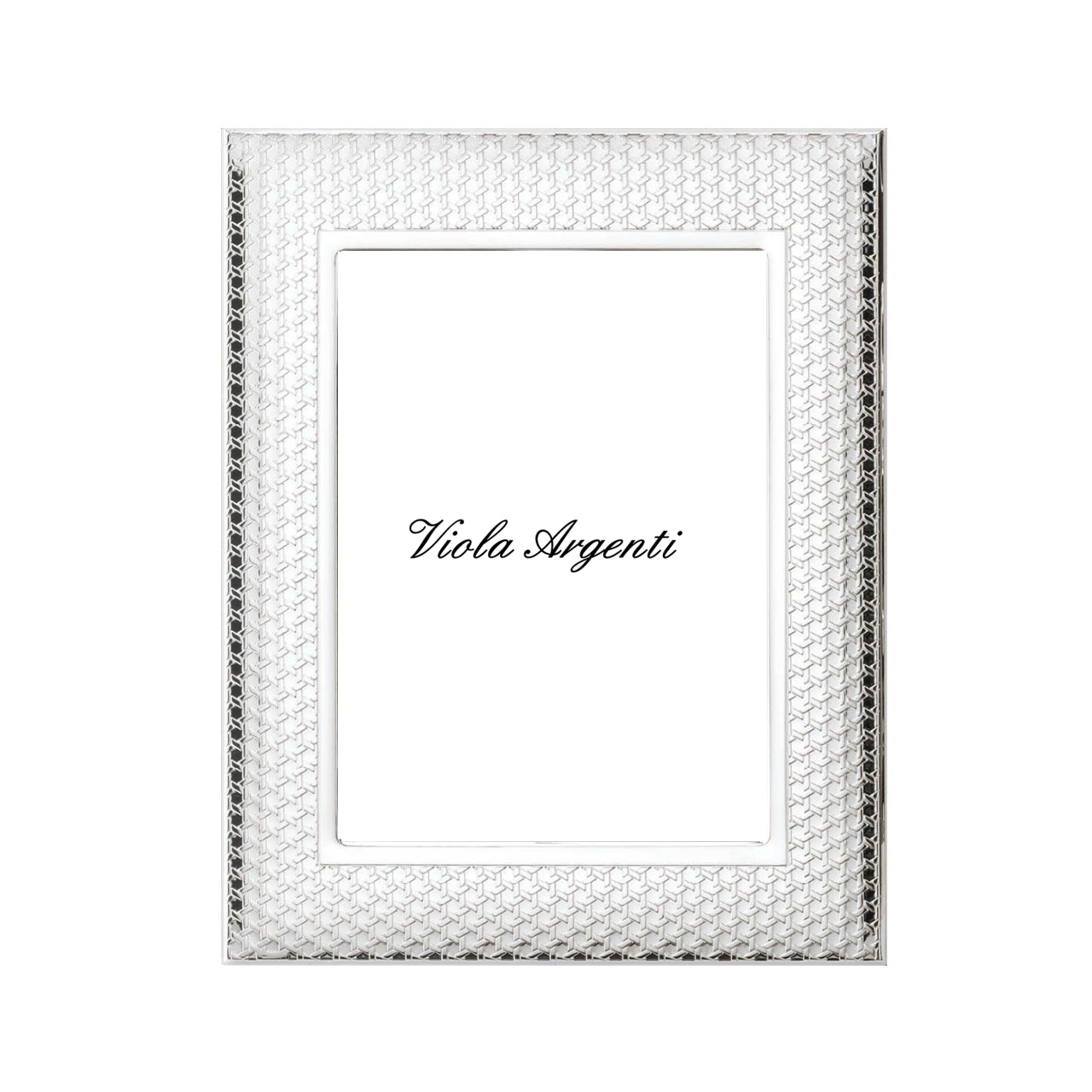 Cornice motivo intrecciato di . Argento online