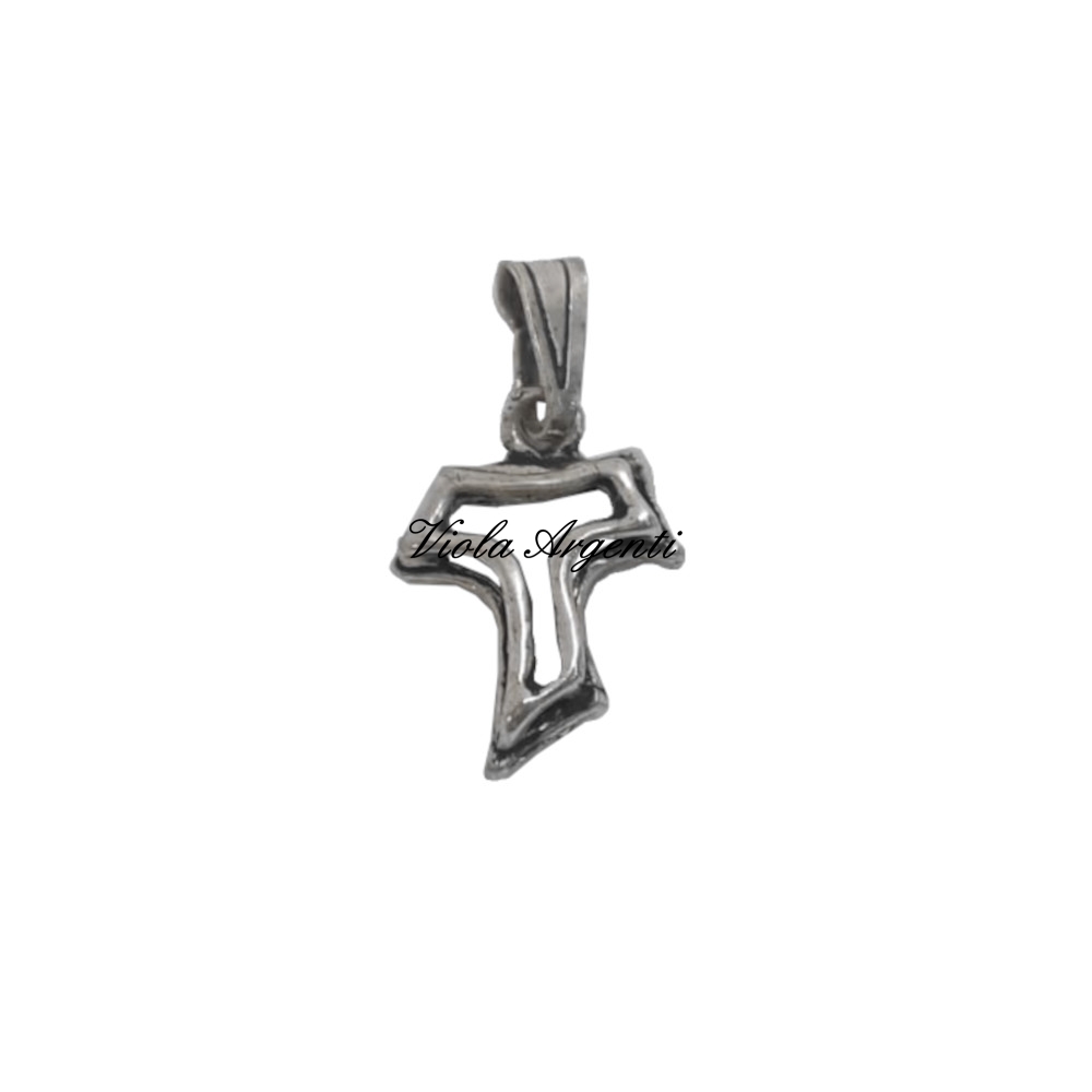 Croce Tau traforato di . Argento online