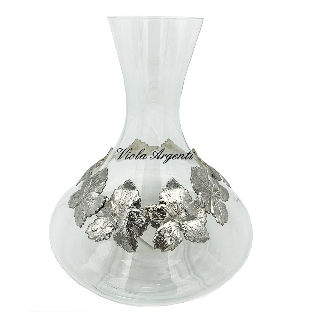 Decanter cristallo edera di . Argento online