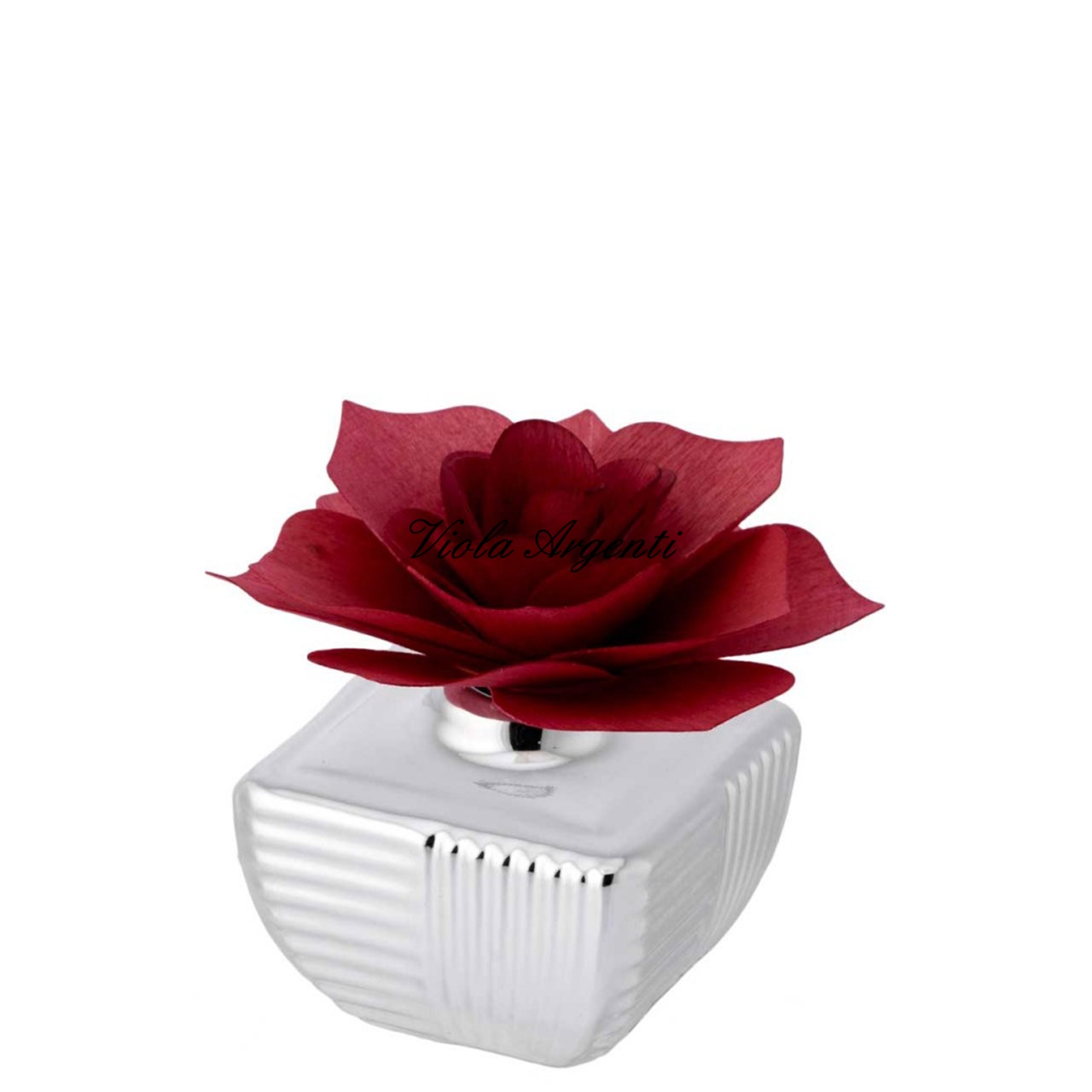 Diffusore profumatore rosa rossa di . Argento online