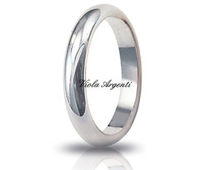 Fedina nuziale classica di Unoaerre. Argento online