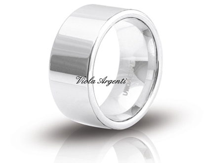 Fedina di fidanzamento 10mm di Unoaerre. Argento online
