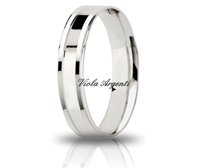 Fedina di fidanzamento 4mm di Unoaerre. Argento online