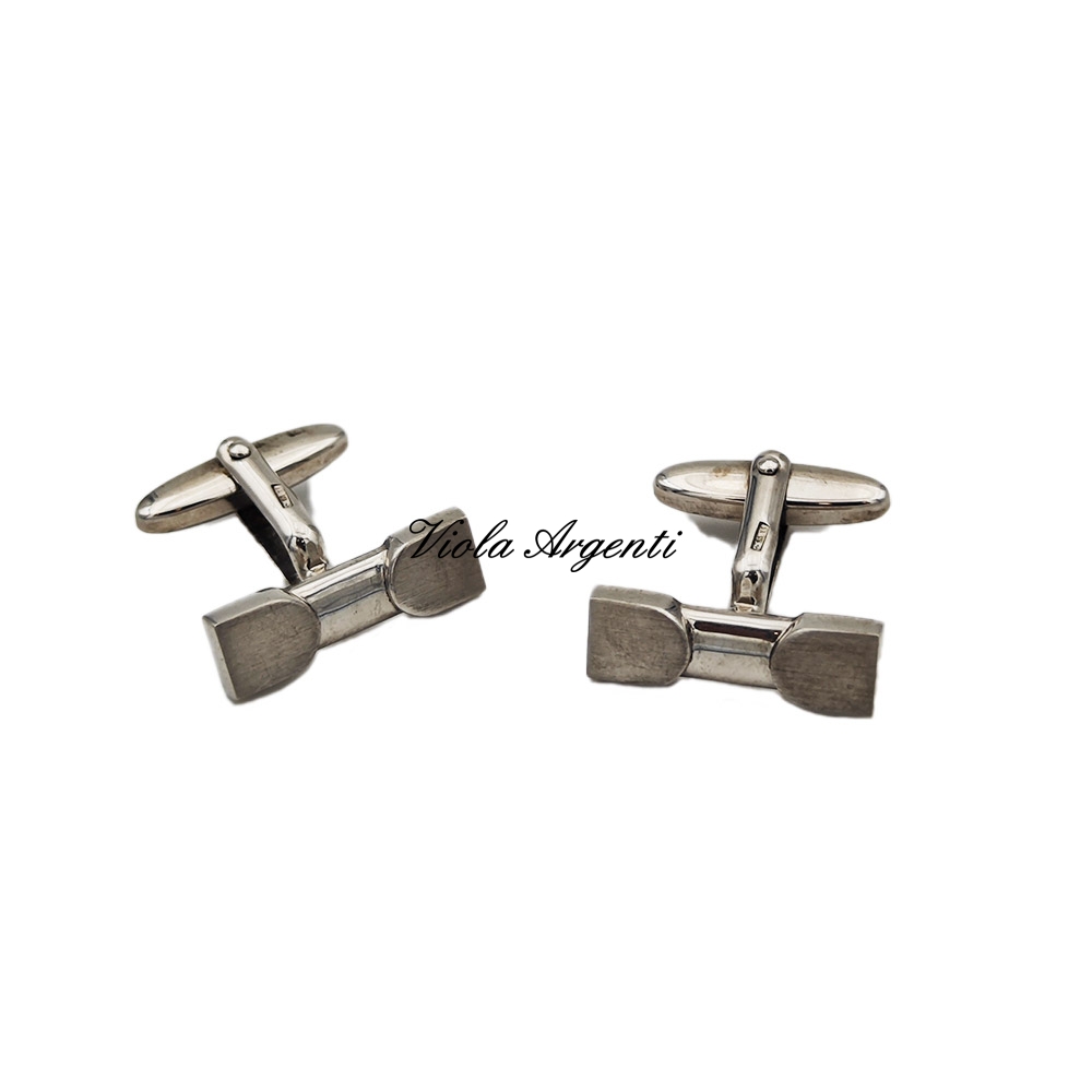 Gemelli argento bacchetta di . Argento online