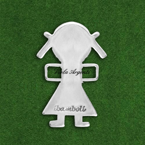 Ciondolo Bimba personalizzabile - mod 5 di ibamboli. Argento online