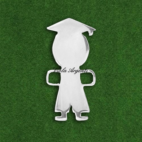 Ciondolo laureato personalizzabile di ibamboli. Argento online