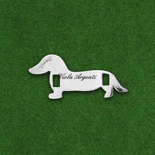 Ciondolo cane Bassotto di ibamboli. Argento online