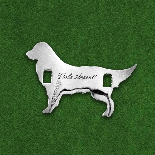Ciondolo cane Golden Retriever di ibamboli. Argento online
