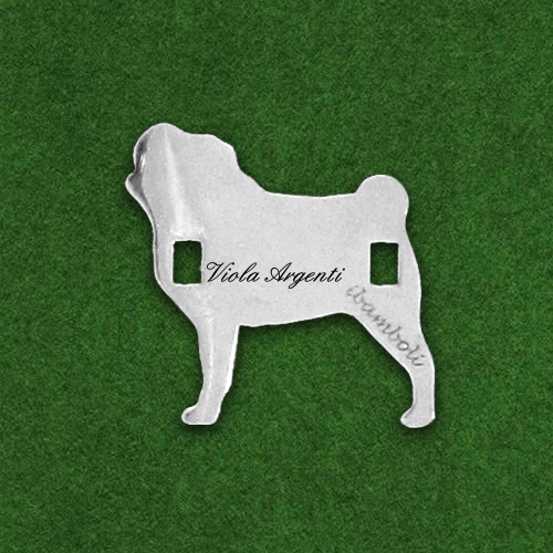 Ciondolo cane Cavalier King Charles Spaniel o Cocker Spaniel di ibamboli. Argento online