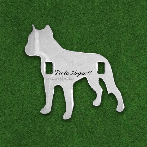 Ciondolo cane Boxer di ibamboli. Argento online