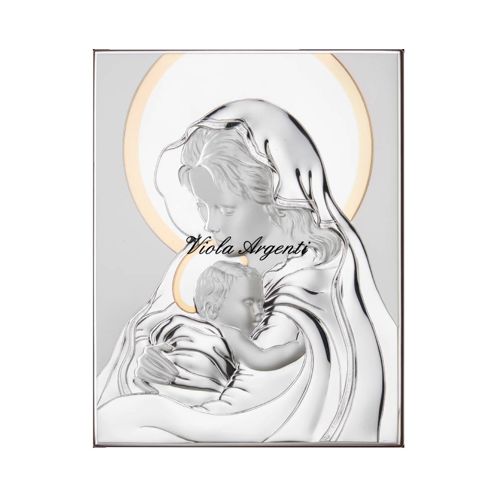 Madonna con bambino di . Argento online