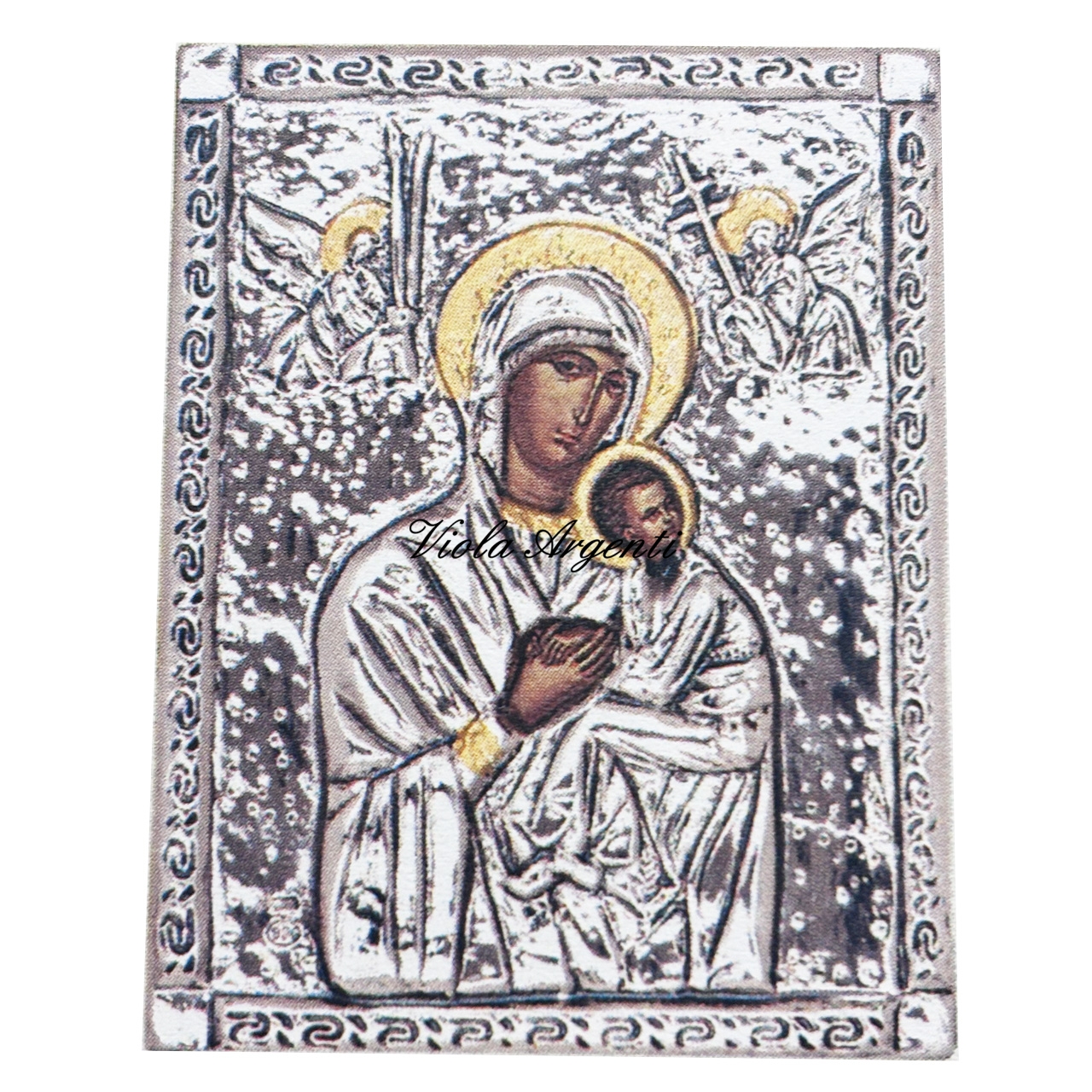 Madonna con Bambino (Bizantina) di . Argento online