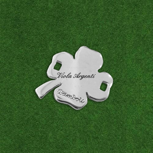 Ciondolo Quadrifoglio - liscio o con traforo di ibamboli. Argento online